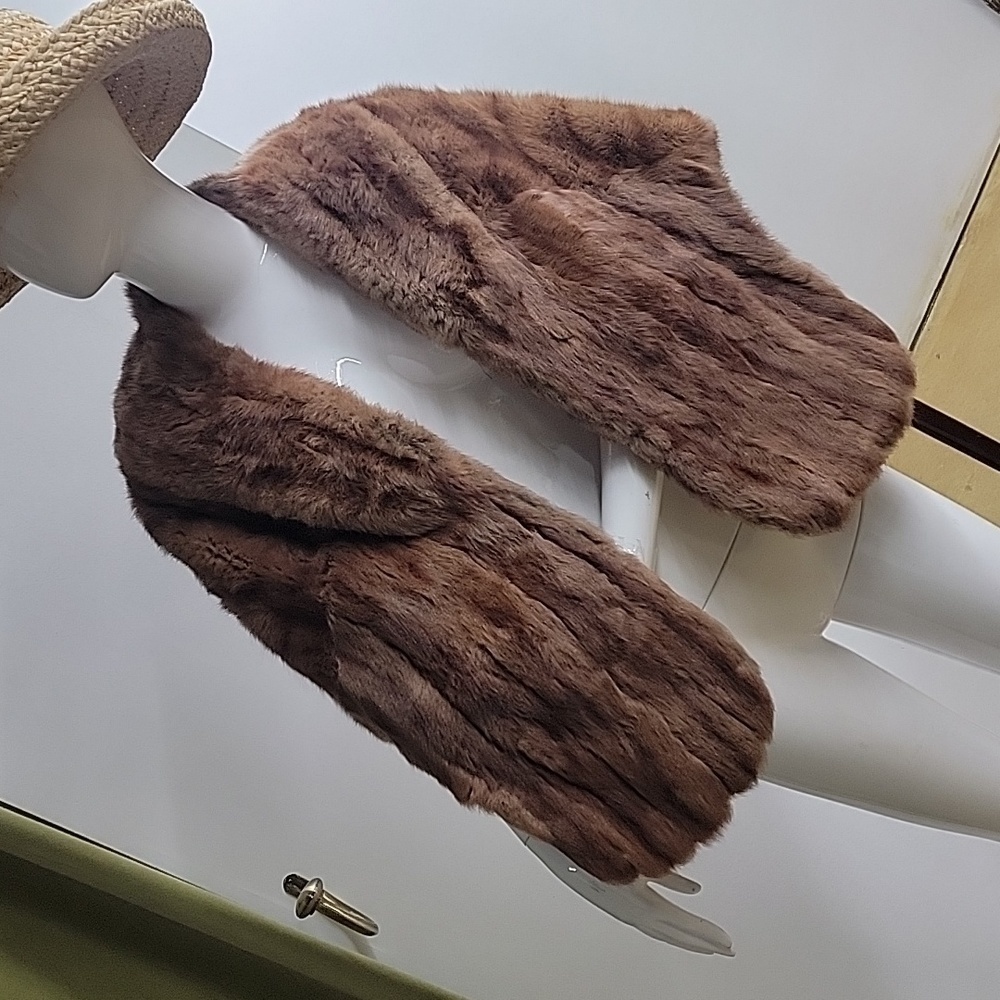 Mink Fur Brown Wrap